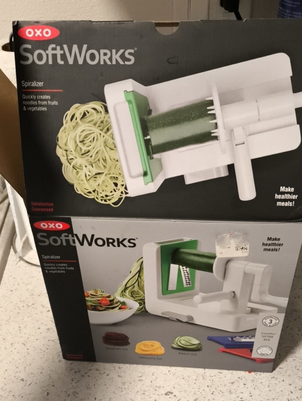 OXO SoftWorks Spiralizer in White and Green